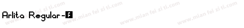Arlita Regular字体转换
